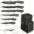 Messerblock Set 11-teilig |Parier- Ausbein- & Steakmesser mit Schere & Block